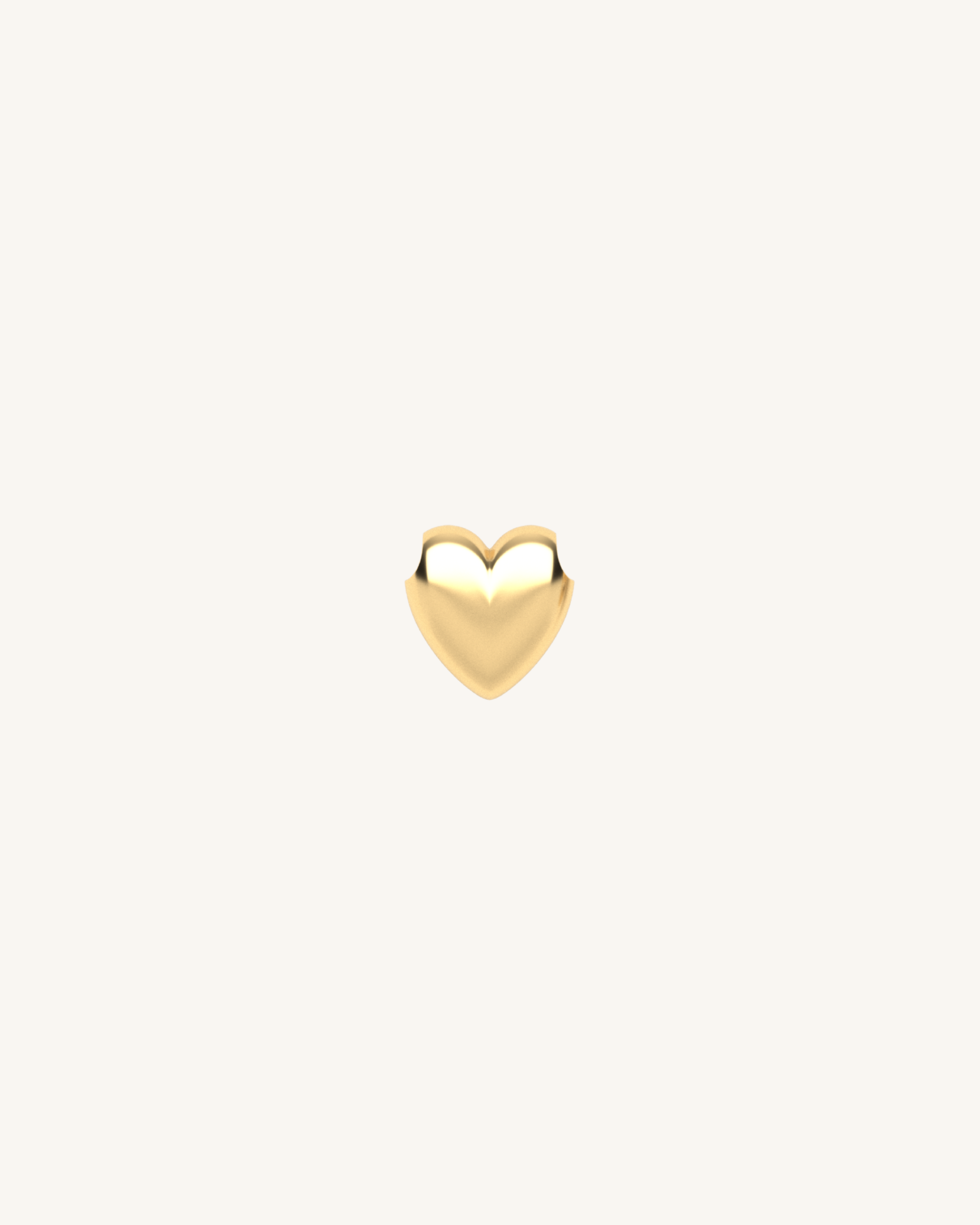 Puffed Heart Charm | Add To Your Piece