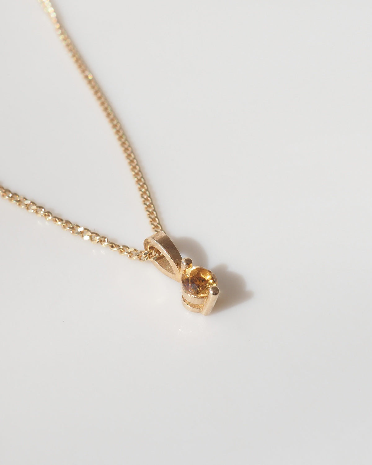 Birthstone Pendant | Archive Citrine Necklace