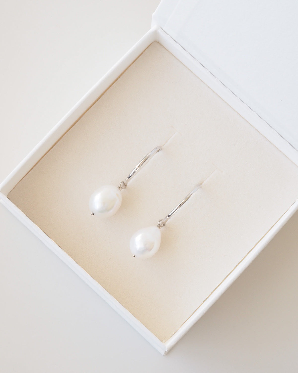 Wrapped Pearl Sleepers | Archive Pearl Earrings