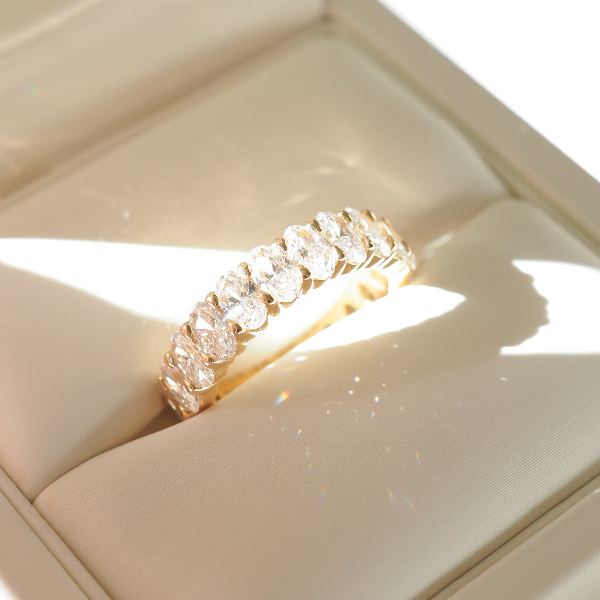 Camille Full Infinity Set | Medium Oval Diamond Ring