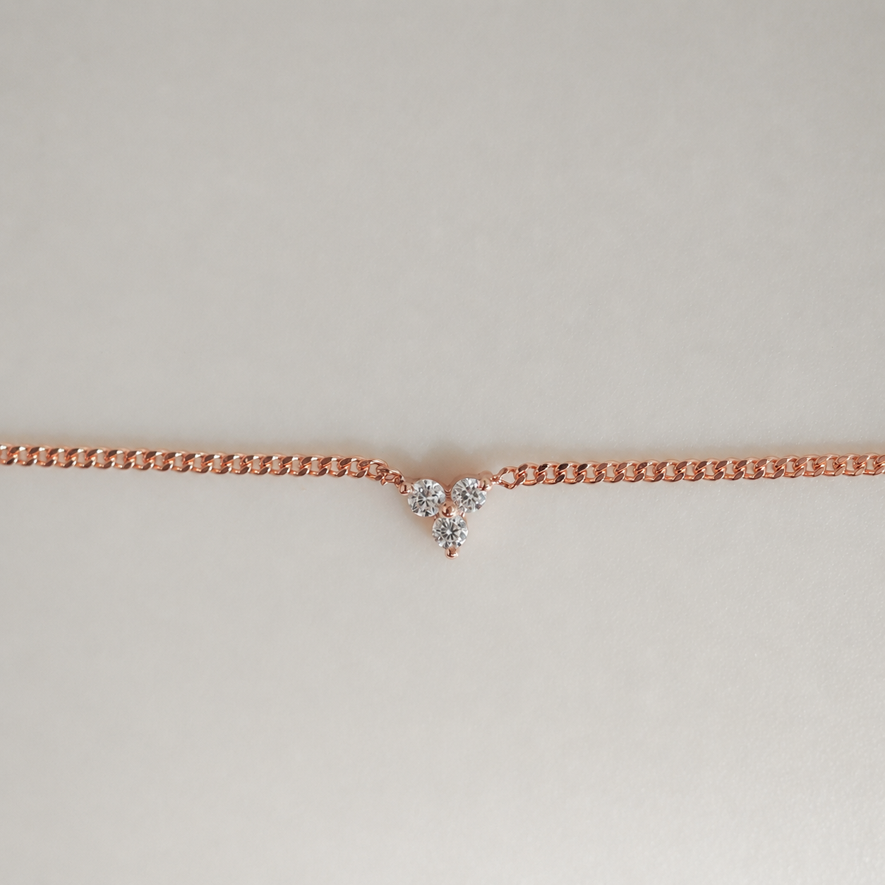 Therefore Necklace | Archive Rose Gold Diamond Necklace