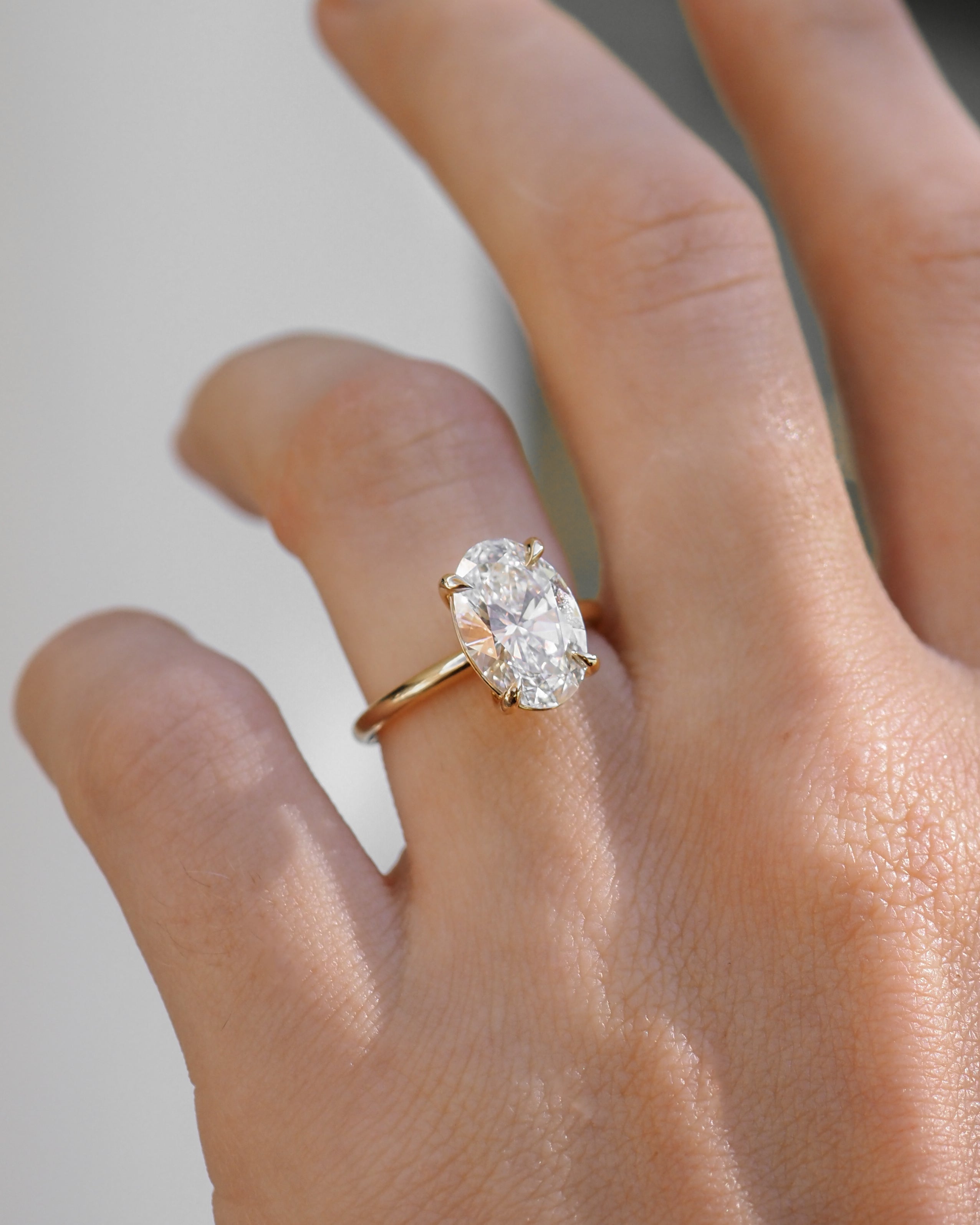 Clara | 3ct Oval Solitaire Lab-Grown Diamond Ring