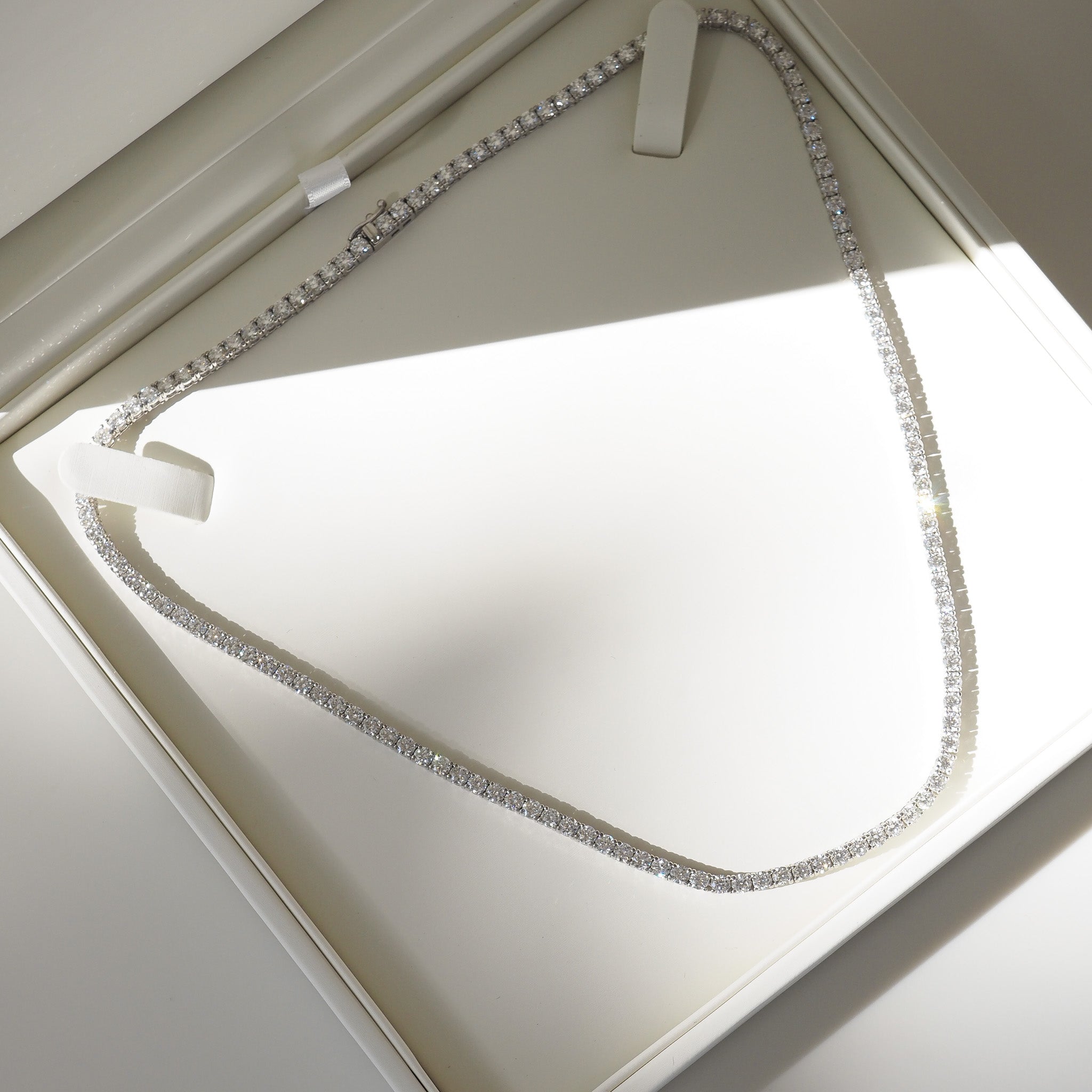 Tennis Necklace | 11ct Round Lab-Grown Diamond Necklace