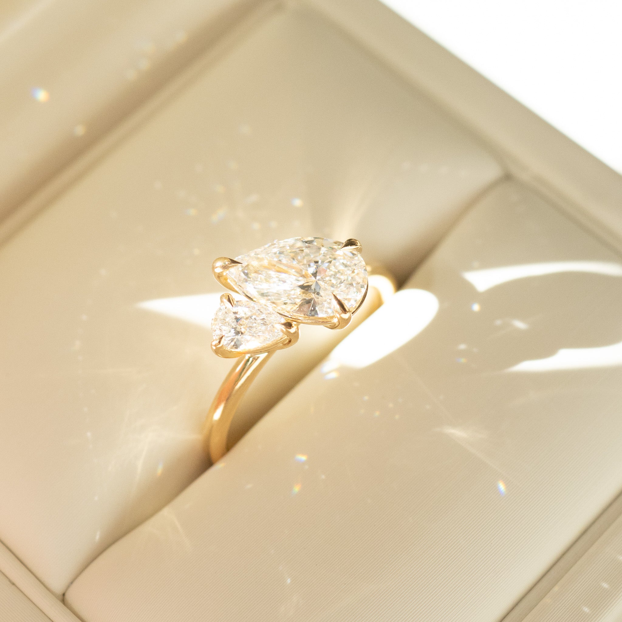 Duet™ | 1.5ct Pear Duet Lab-Grown Diamond Engagement Ring