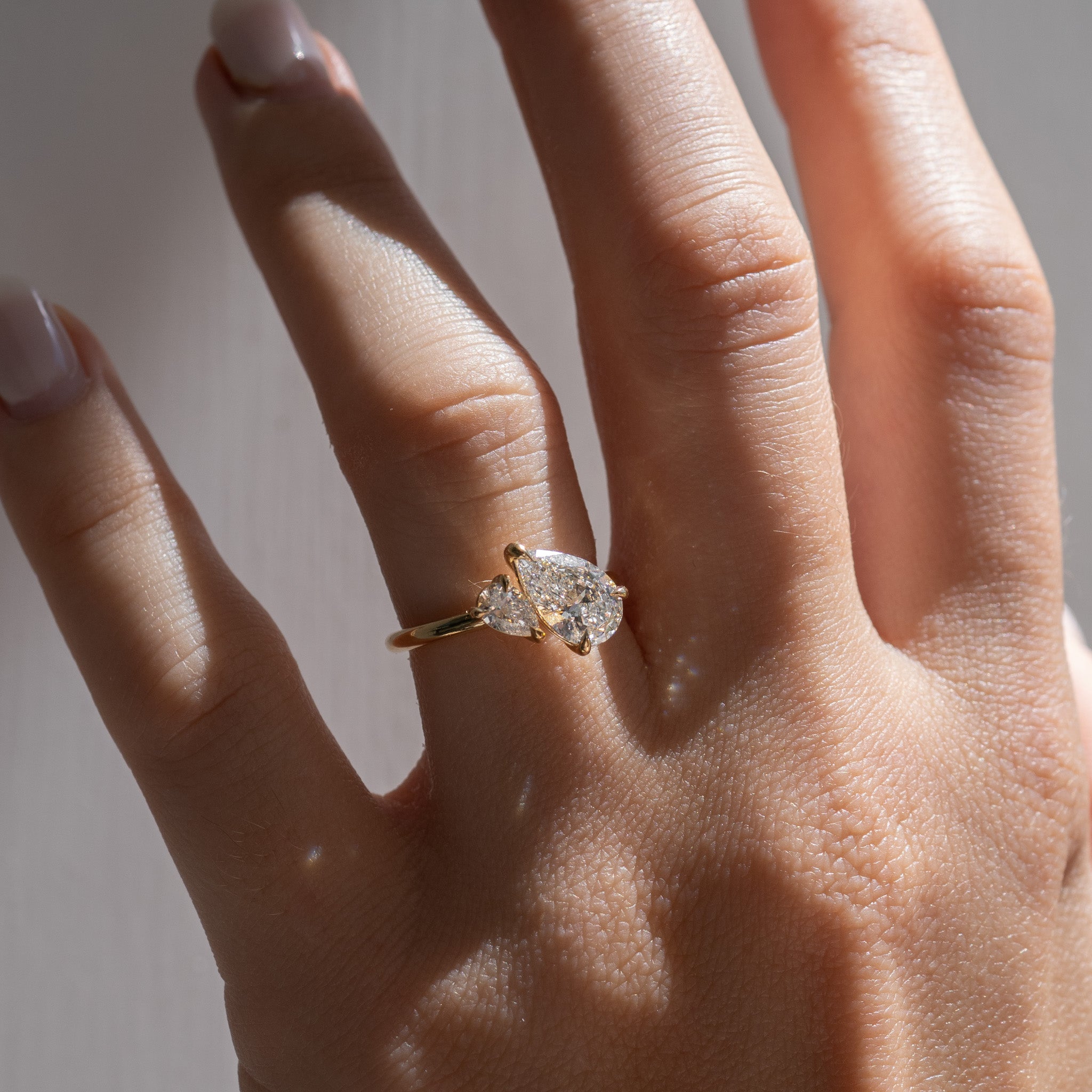 Duet™ | 1.5ct Pear Duet Lab-Grown Diamond Engagement Ring