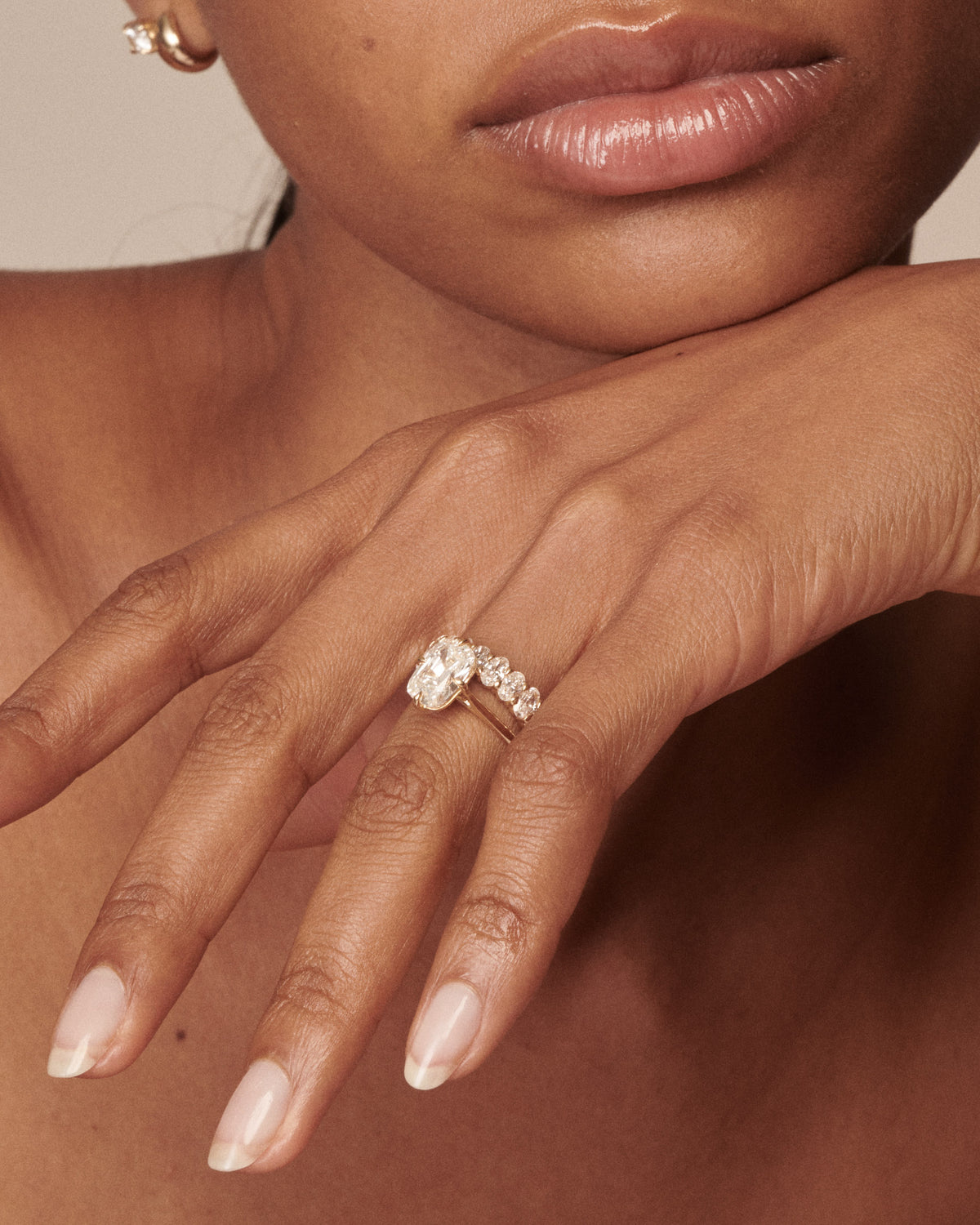 [text overlay: Paired with the Camille Ring]
