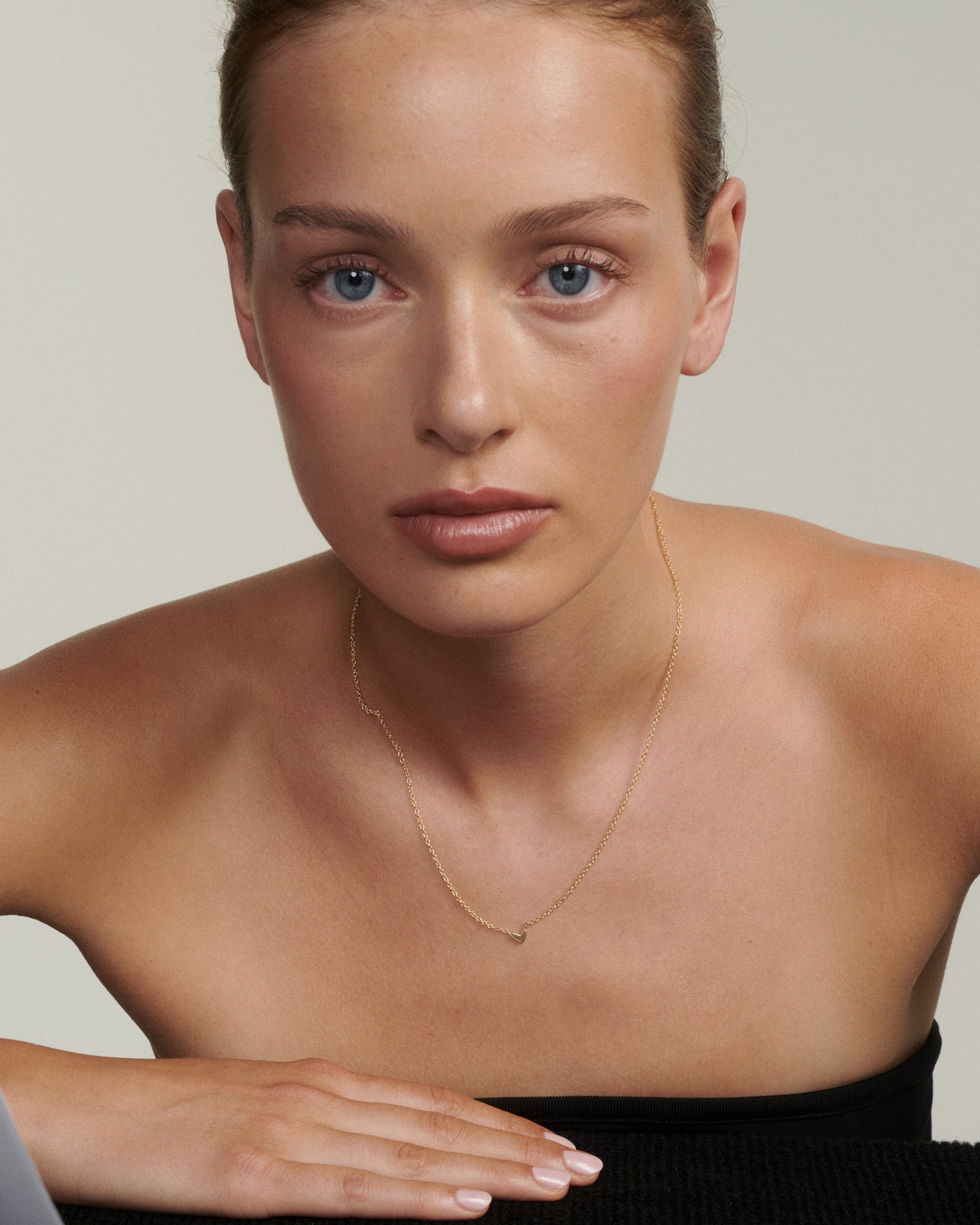 Hand Drawn Heart Necklace | Fixed Charm Necklace