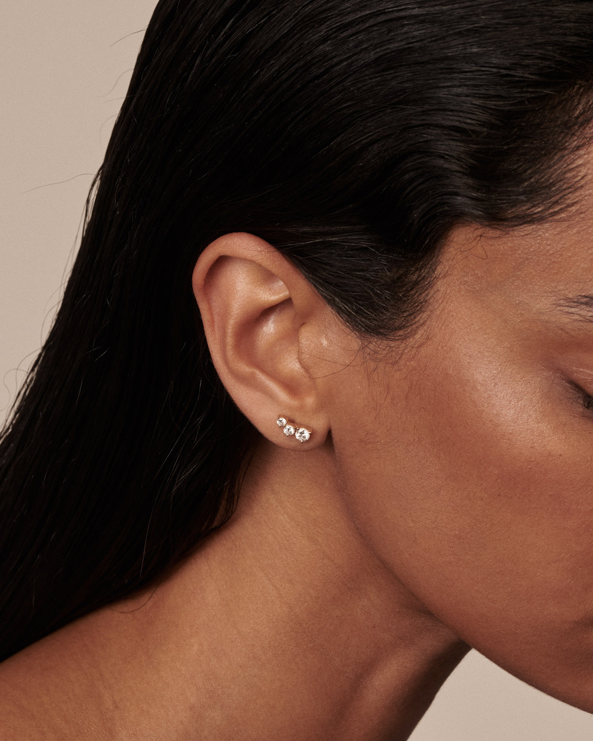Graduating Studs | Round Lab-Grown Diamond Earrings