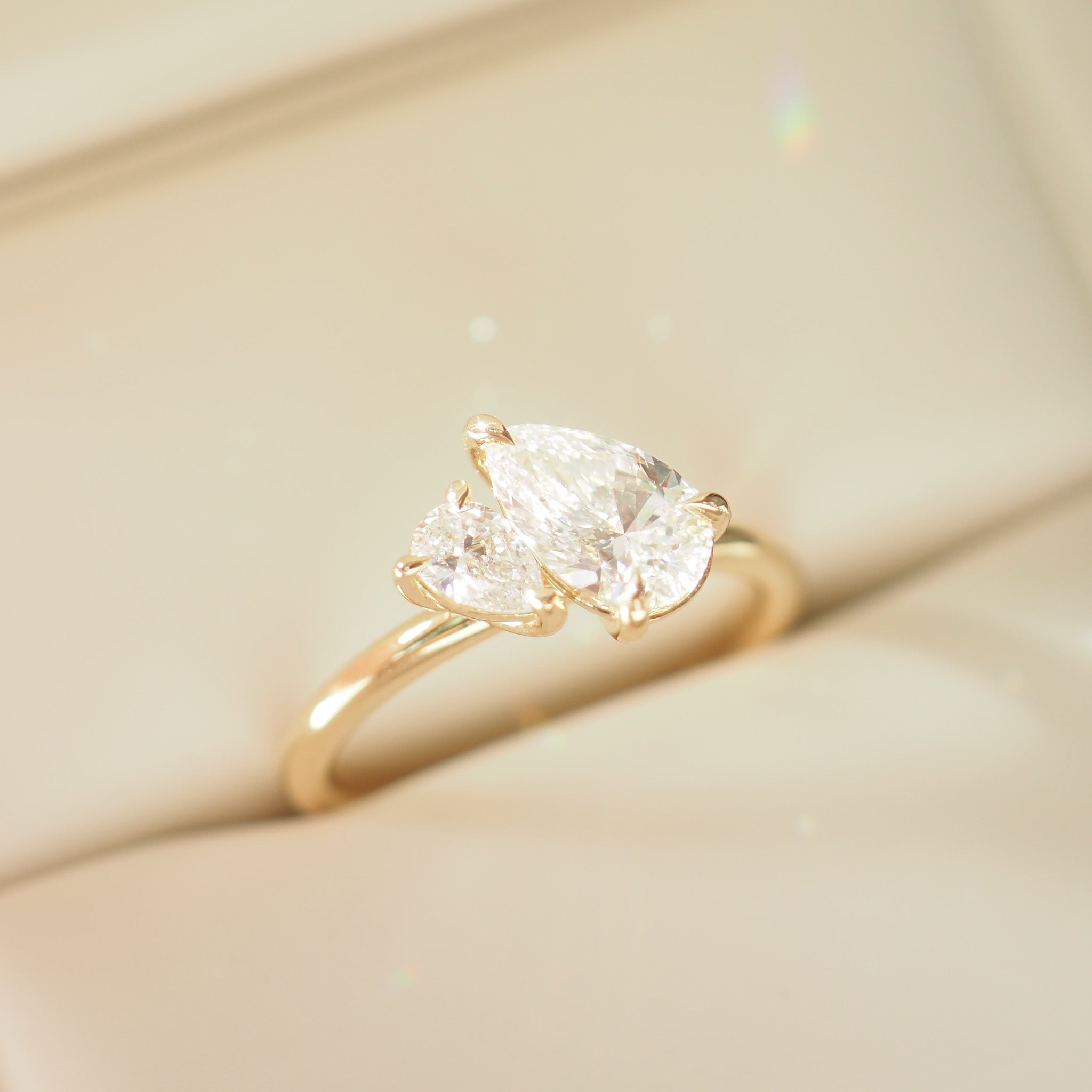 Duet™ | 1.1ct Pear Lab-Grown Diamond Ring