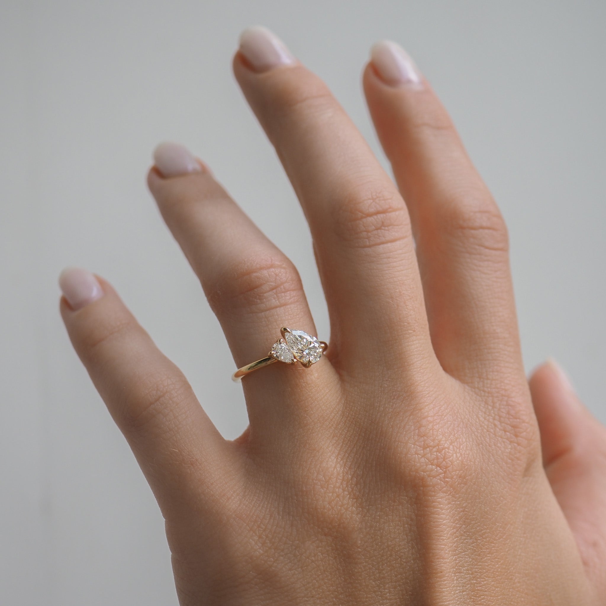 Duet™ | 1.1ct Pear Lab-Grown Diamond Ring