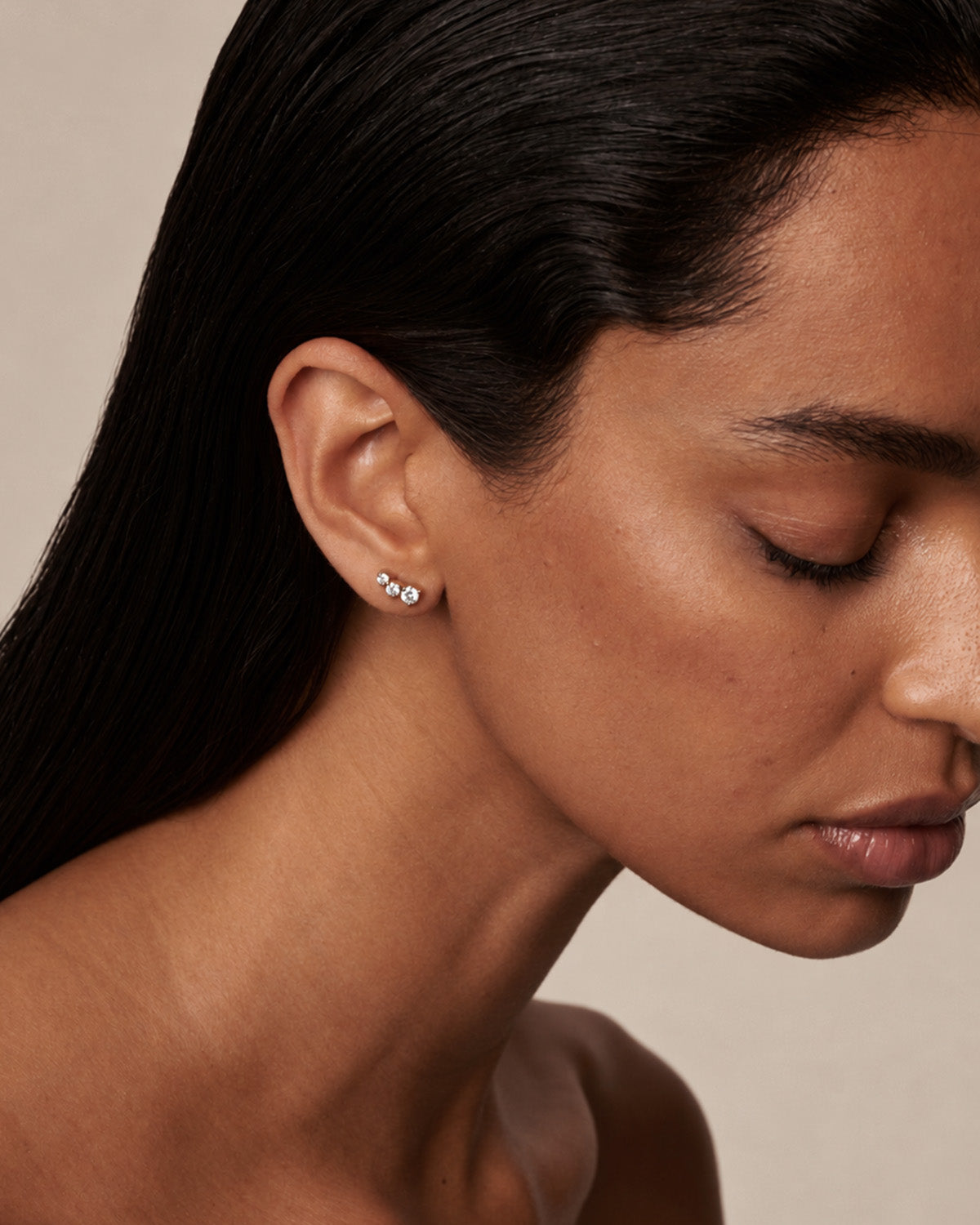 Graduating Studs | Round Lab-Grown Diamond Earrings
