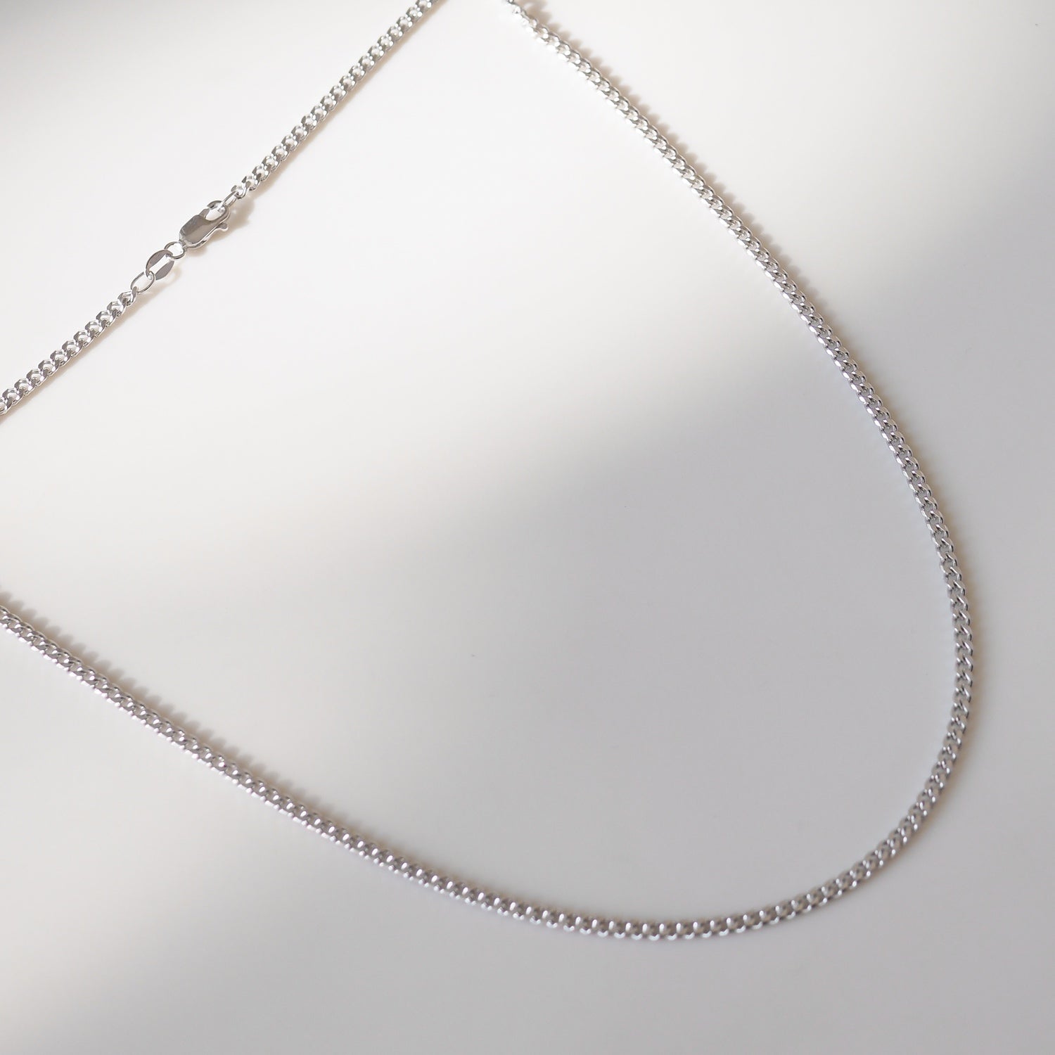 Diamond Curb Chain | Archive Solid Chain Necklace