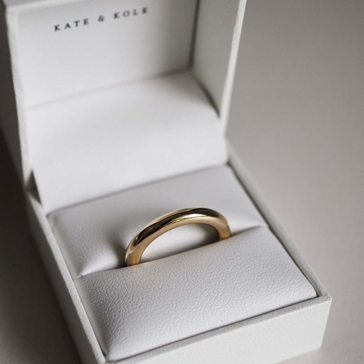 A signature staple piece for the modern minimalist — designed with a simple round profile band that works perfectly in a stack or worn alone.