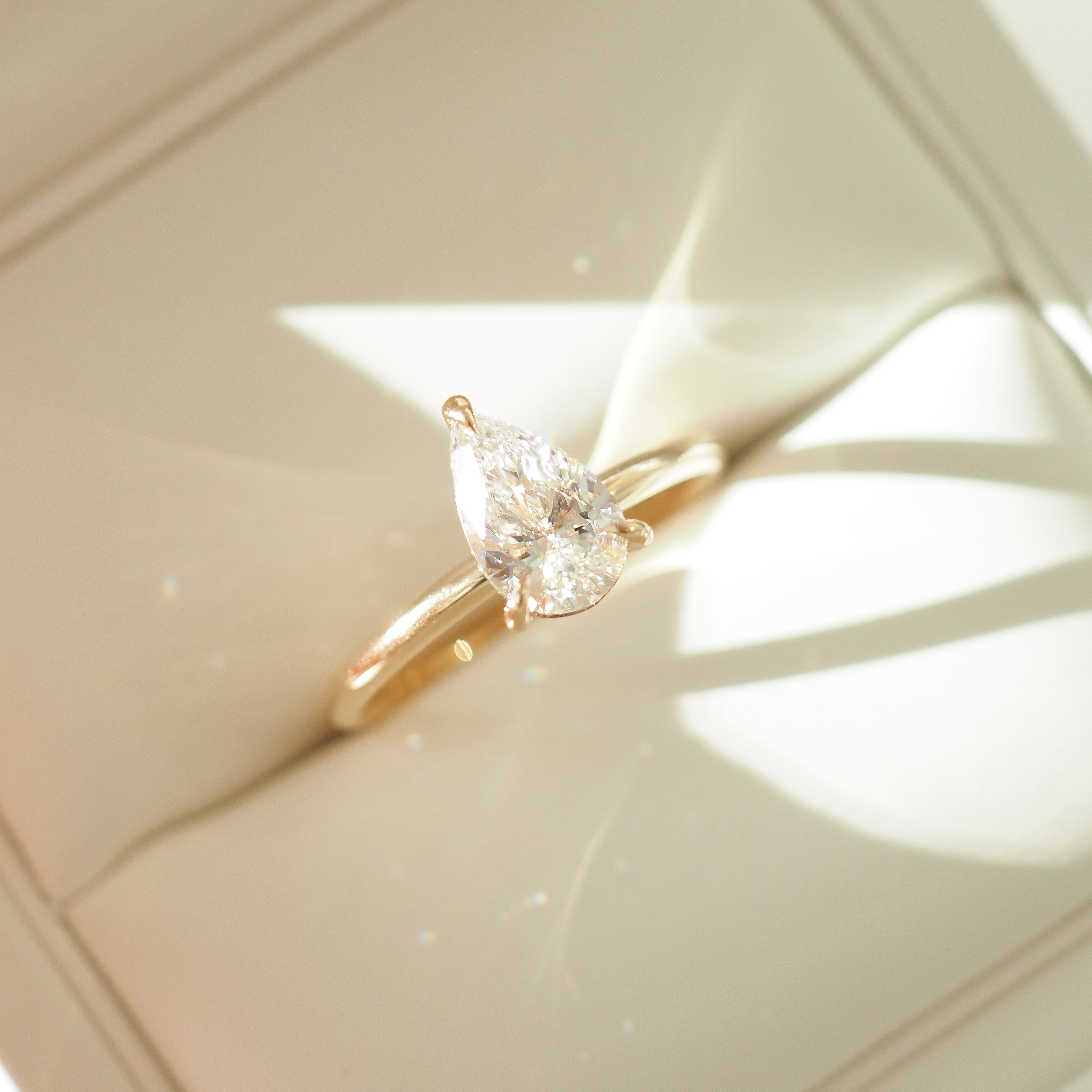 Lyla | 1ct Pear Solitaire Lab-Grown Diamond Engagement Ring