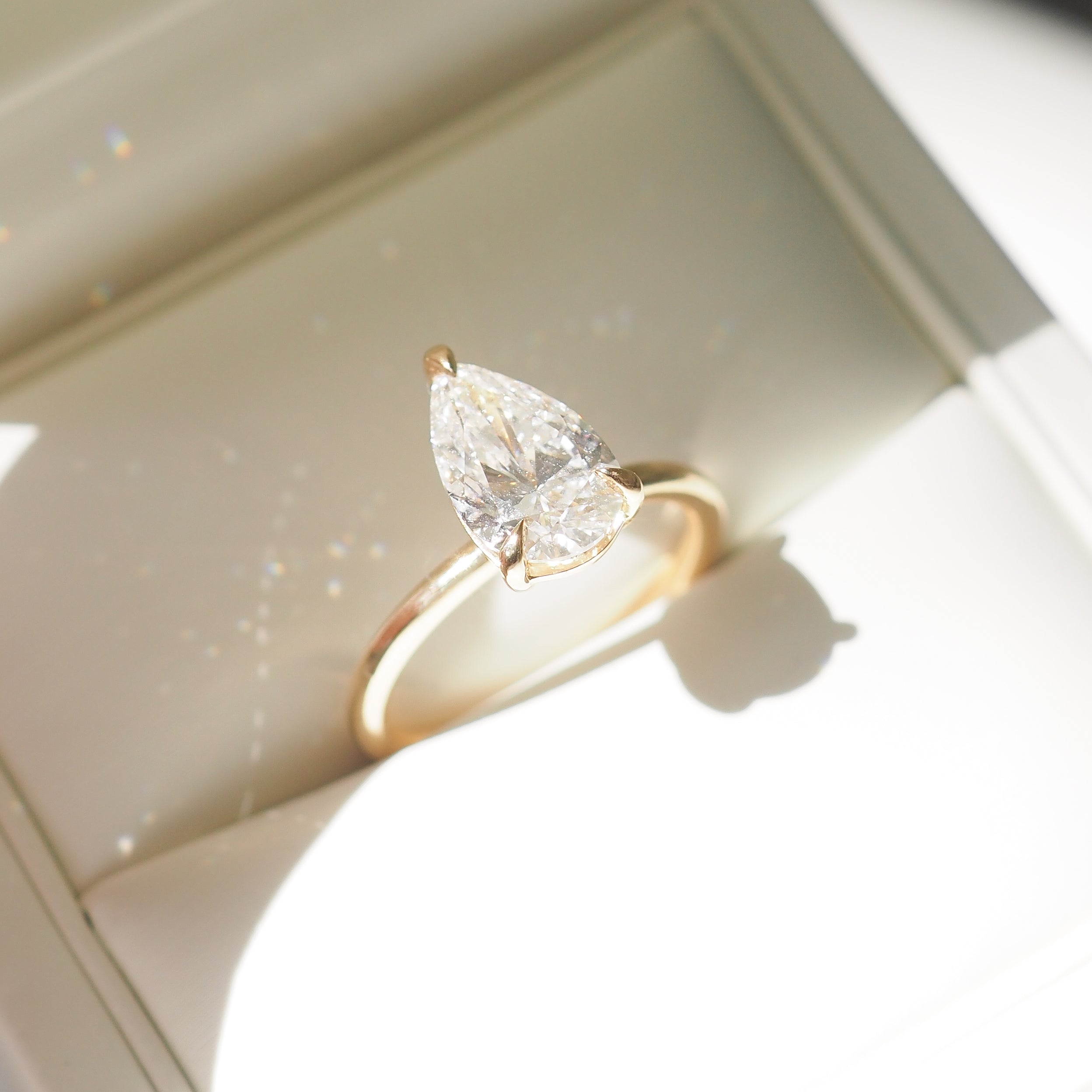 Lyla | 2ct Pear Solitaire Lab-Grown Diamond Ring