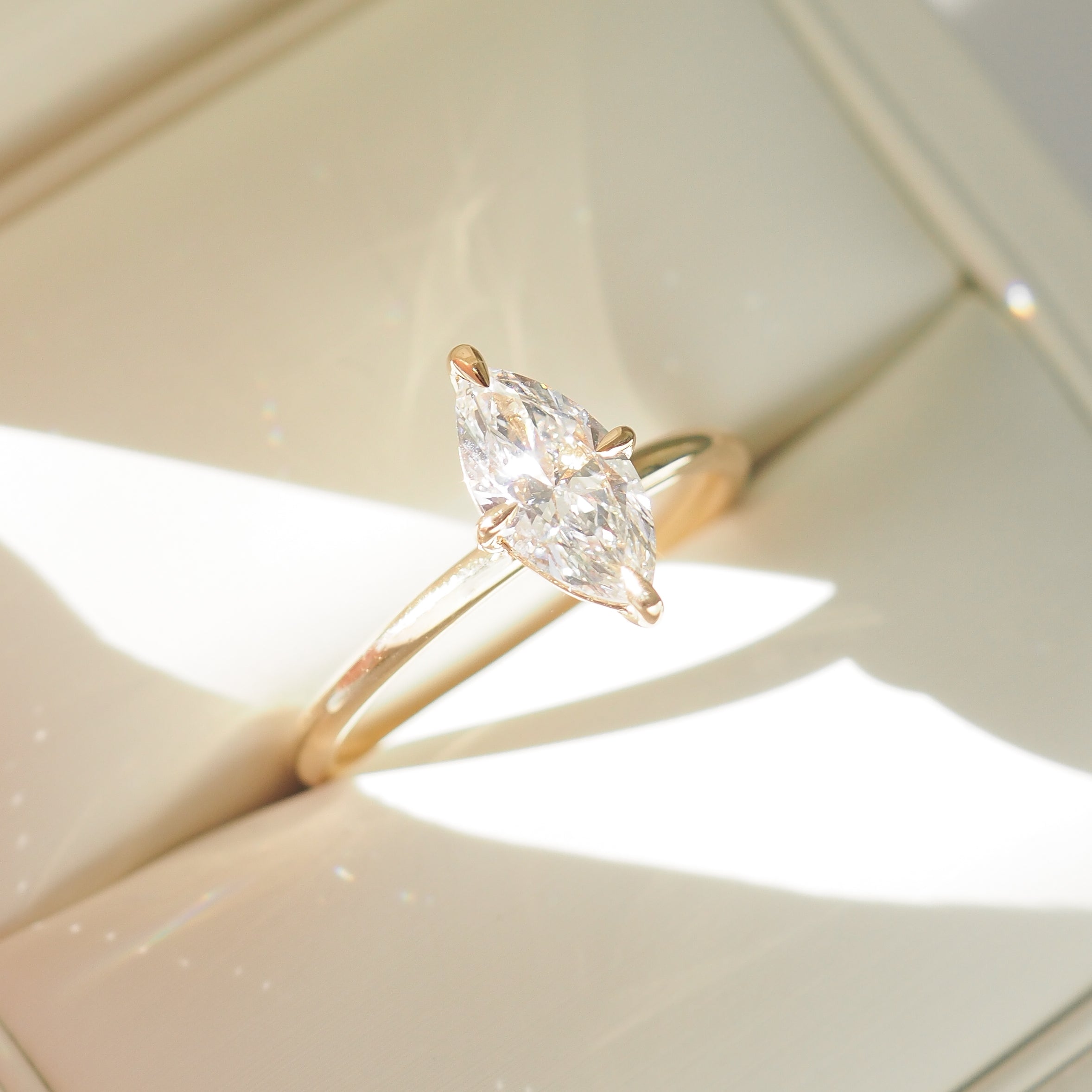 Mae | 1ct Marquise Solitaire Lab-Grown Diamond Engagement Ring
