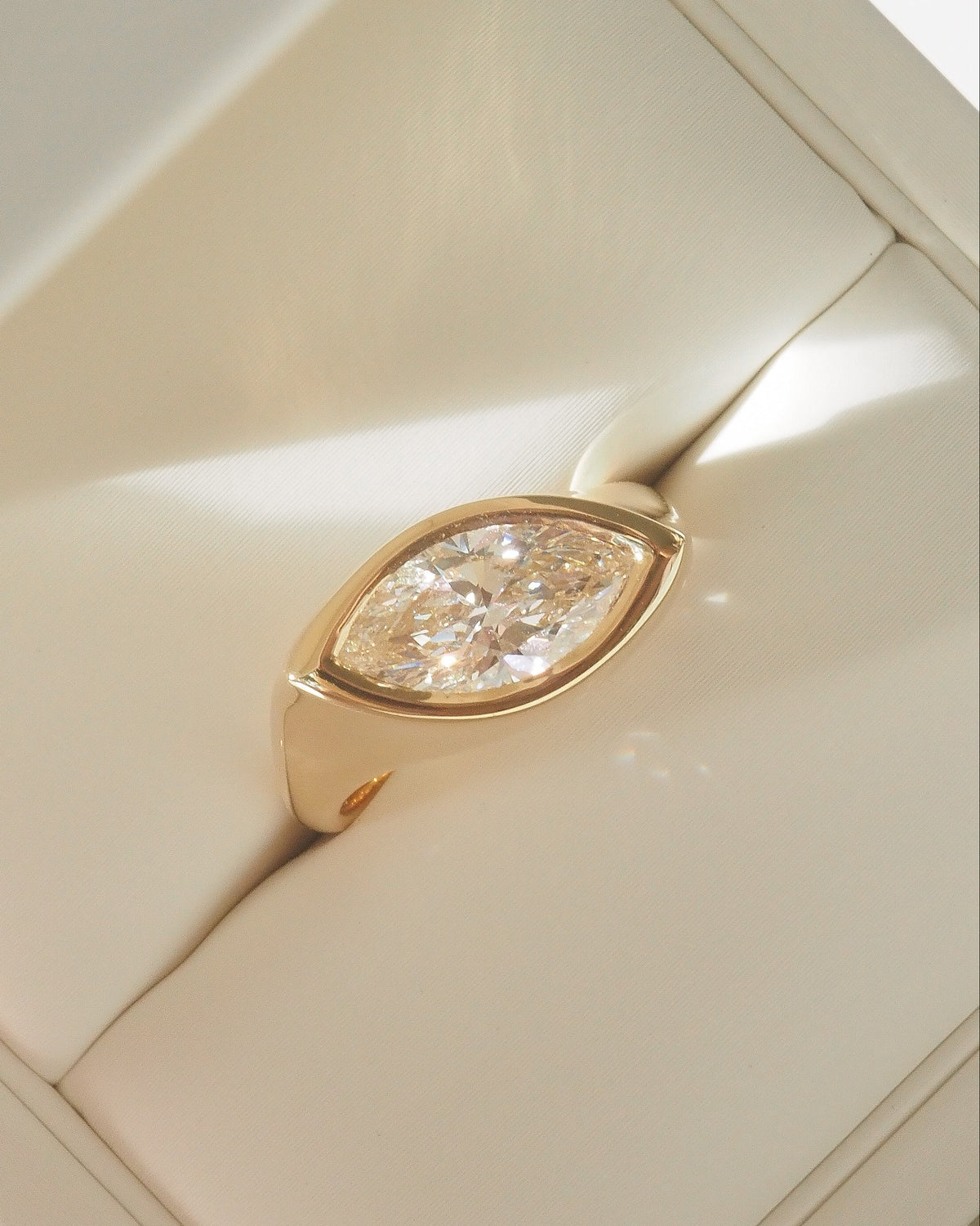 Marquise Riva Signet 2.1ct Marquise Lab-Grown Diamond Ring
