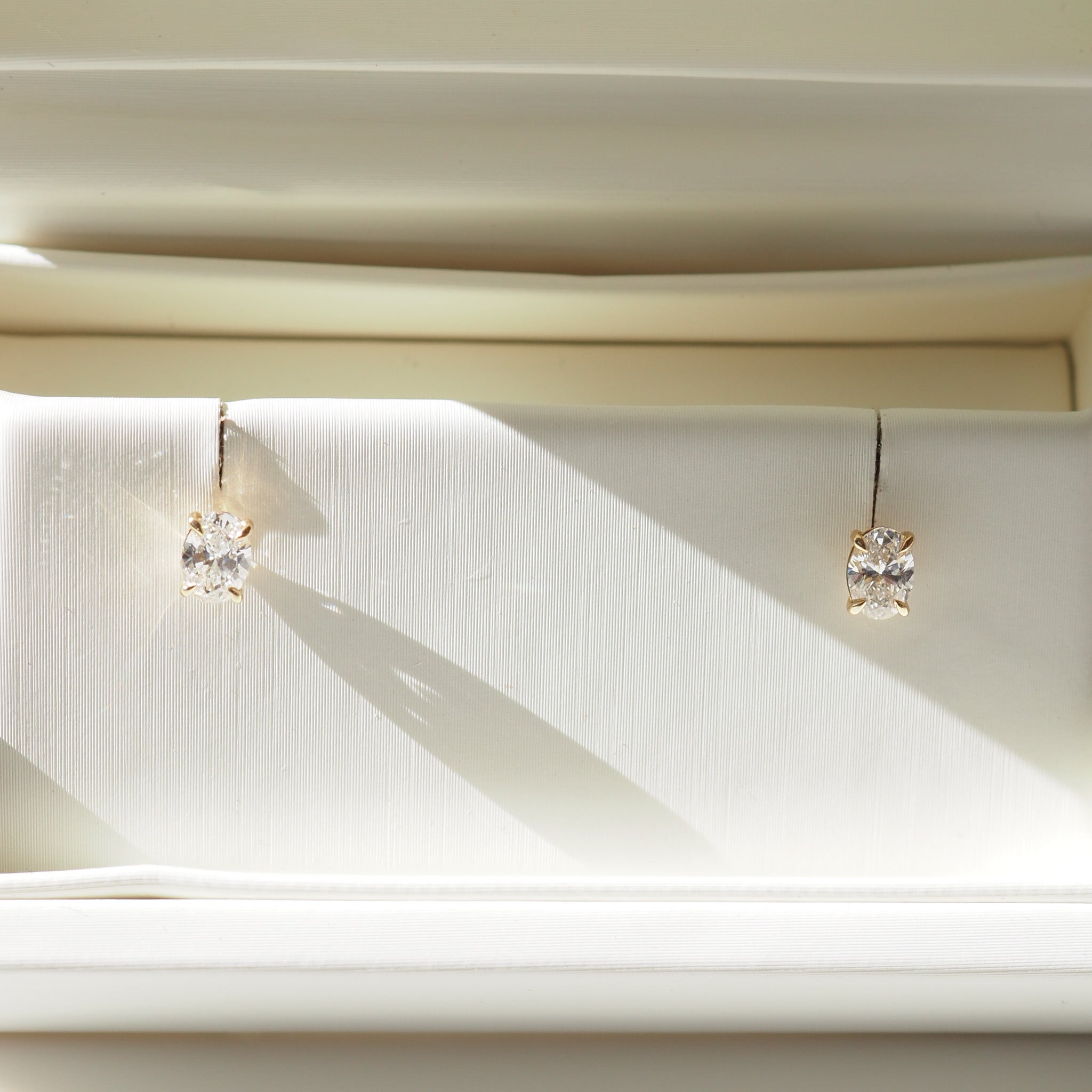 Clara Studs | 0.5ct Oval Lab-Grown Diamond Earrings