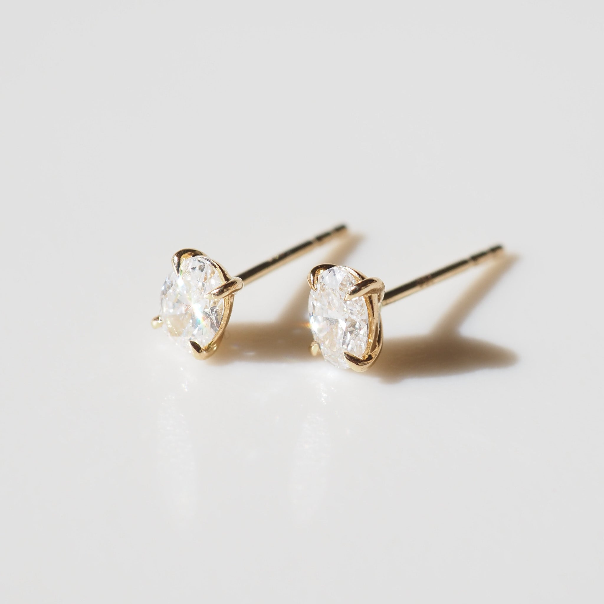 Clara Studs | 0.5ct Oval Lab-Grown Diamond Earrings