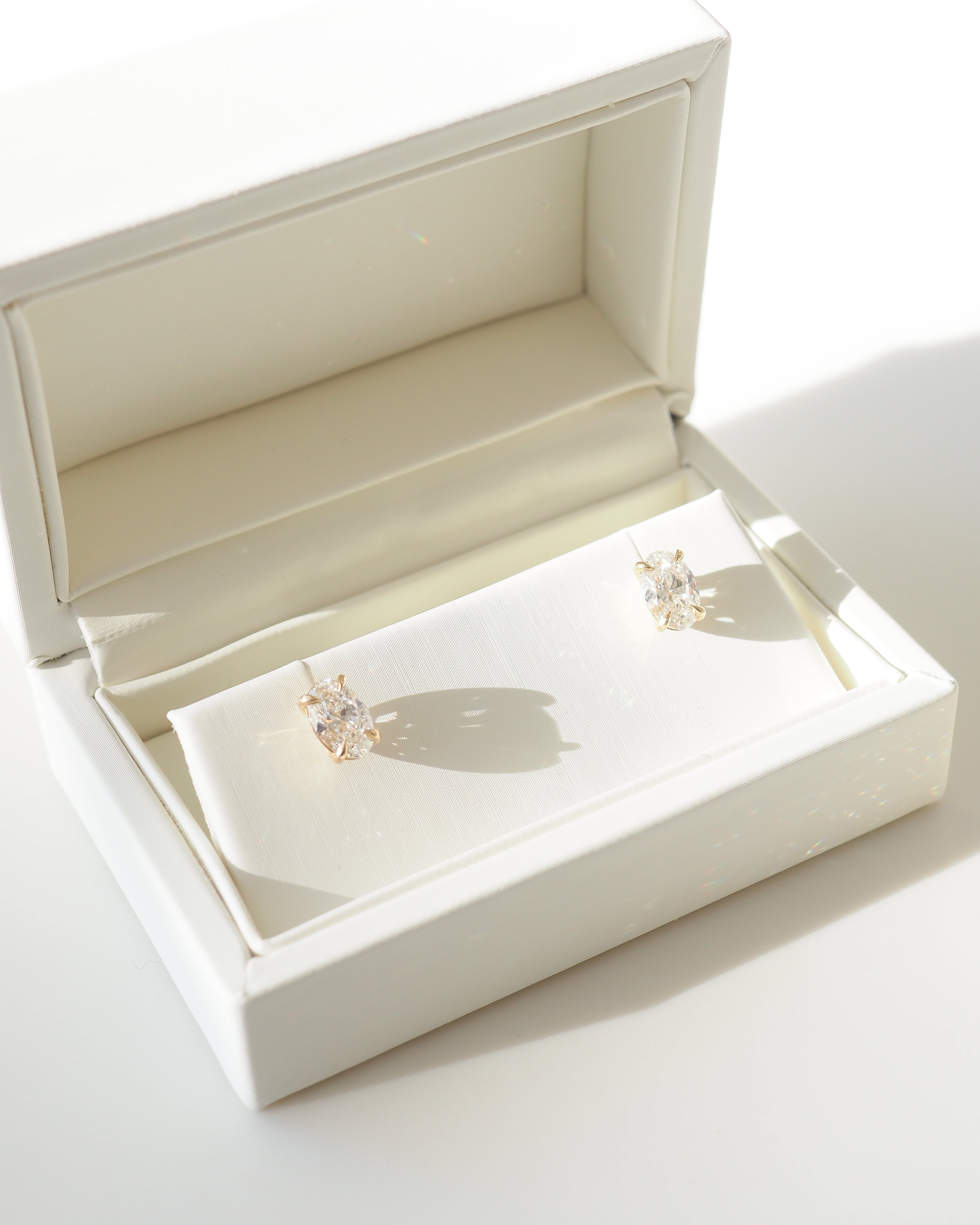 Clara Studs | 1.62ct Oval Lab-Grown Diamond Earrings