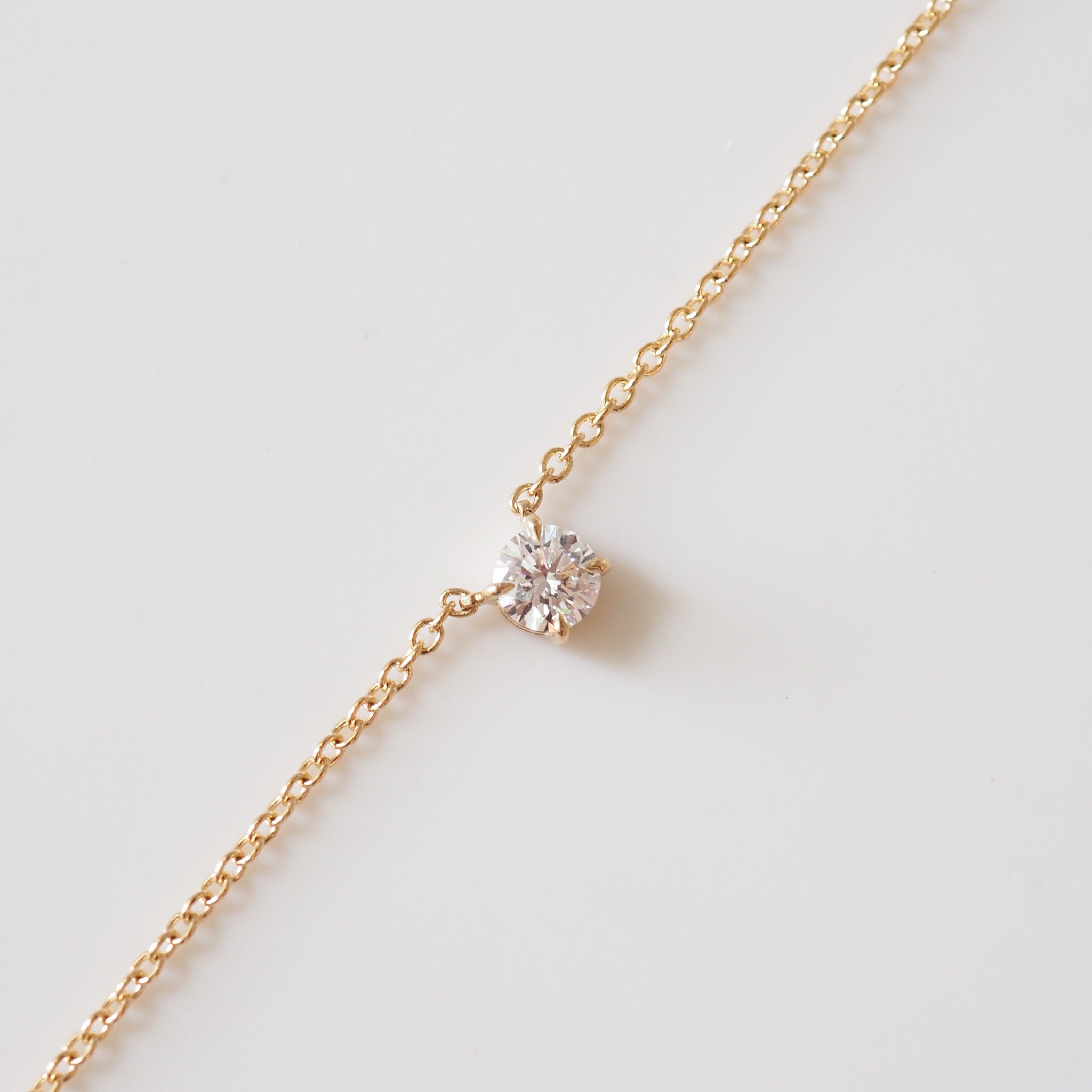 Round Diamond Necklace | 0.52ct Round Lab-Grown Diamond
